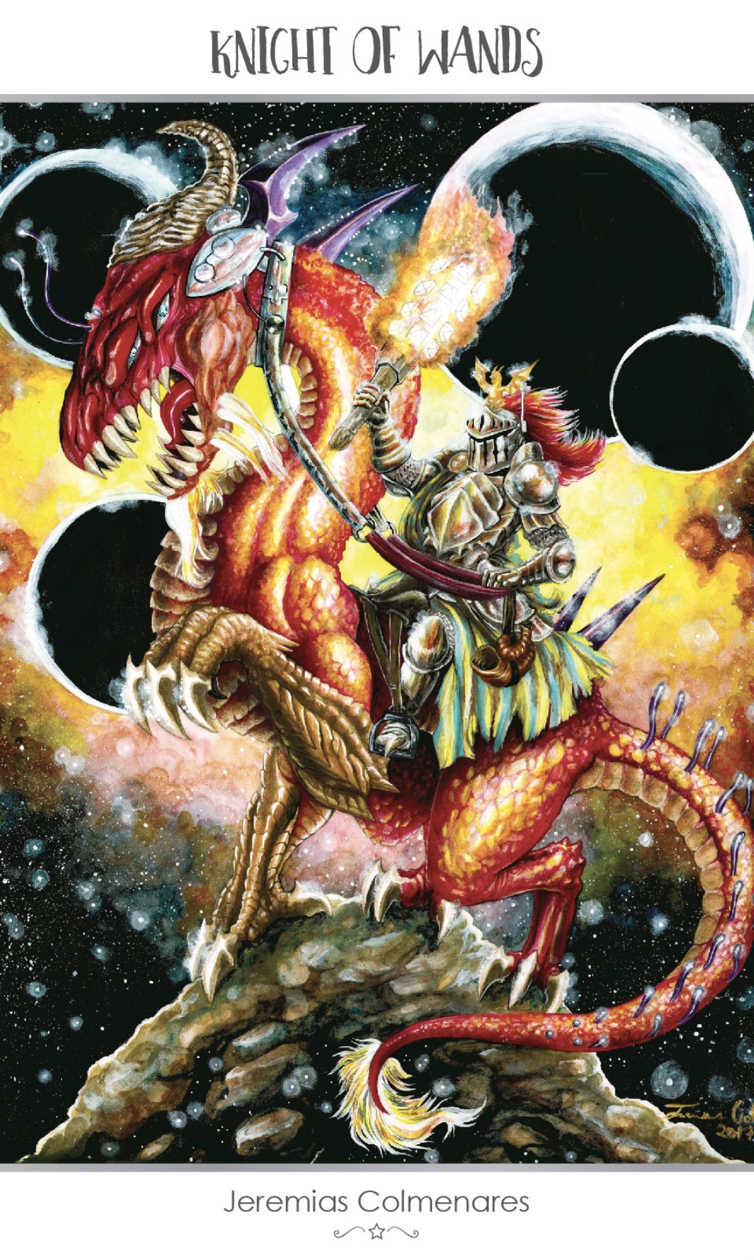 Featured Card Of The Day Knight Of Wands 78 Tarot Astral Tarot In