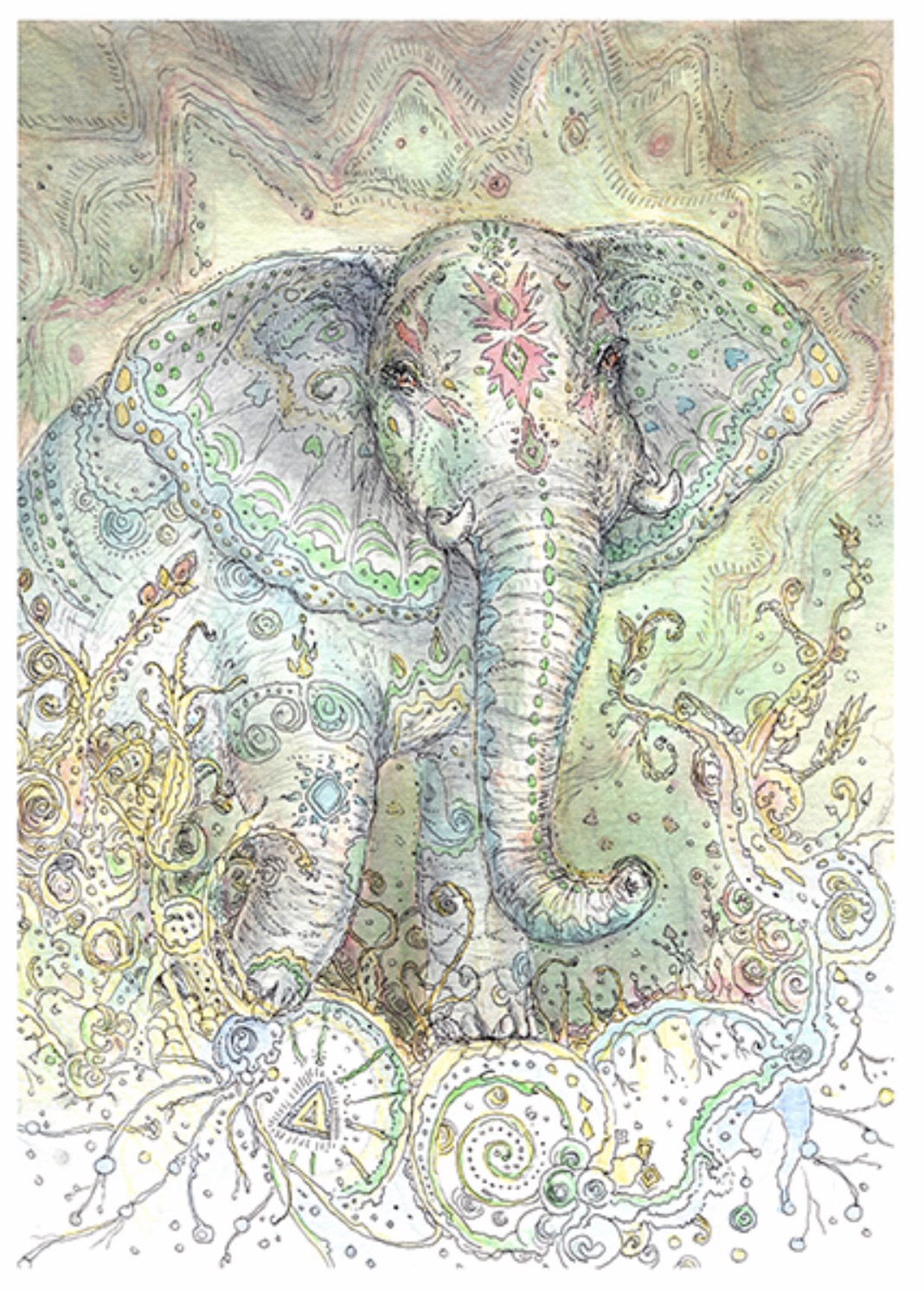 Featured Card Of The Day Strength ~ Elephant Spiritsong Tarot By Paulina Cassidy Tarot By
